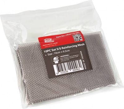 AOK Verstevigingsgaas voor Kunststoflassen, 10 stuks, 10 x 6,5 cm, geschikt voor professioneel plastic lasapparaat