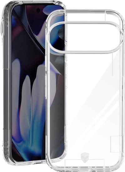 Force Case, Hoesje voor Google Pixel 9/9 Pro Pulse Ultra-versterkt doorschijnend model, Transparant