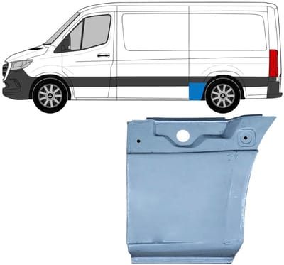 Reparatiepaneel achterspatbord voor Mercedes Sprinter 2018- / Links