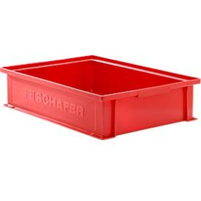Stapelbak SSI Schäfer 14/6-2G -  polypropeen - tot 20 kg - met verzonken greep - L 465 x B 314 x H 105mm - 10,3L - rood