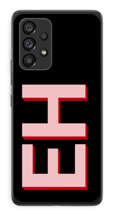 Gepersonaliseerd - Case Company® - Hoesje geschikt voor Samsung Galaxy A53 5G hoesje - Monogram - Soft Cover Telefoonhoesje - Bescherming aan alle Kanten en Schermrand