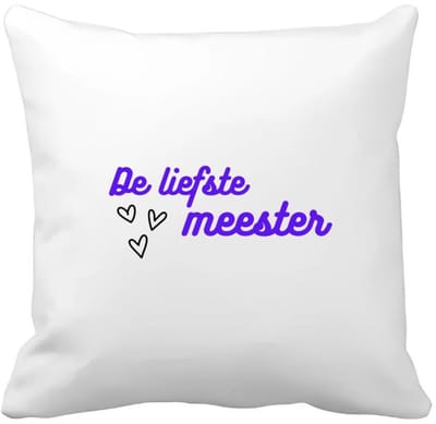 Akyol - de liefste meester Kussen hoes - Meester - de liefste meester - meester - verjaardagscadeau - verjaardag - cadeau - afscheidscadeau - geschenk - leuke cadeau - kado - gift - meesterdag - 40 bij 40 cm