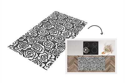 Keukenloper - Loper keuken - Meiden - Rozen - Patronen - 120x60 cm - Keukenloper vinyl
