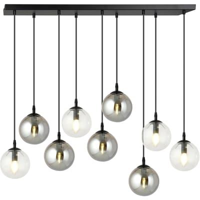 Glazen hanglamp eetkamer Cosmo 9-lichts | NADUVI Collection