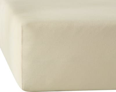 De Witte Lietaer Hoeslaken Elena Sand - 90 x 200/220 x h 30 - Katoen Jersey
