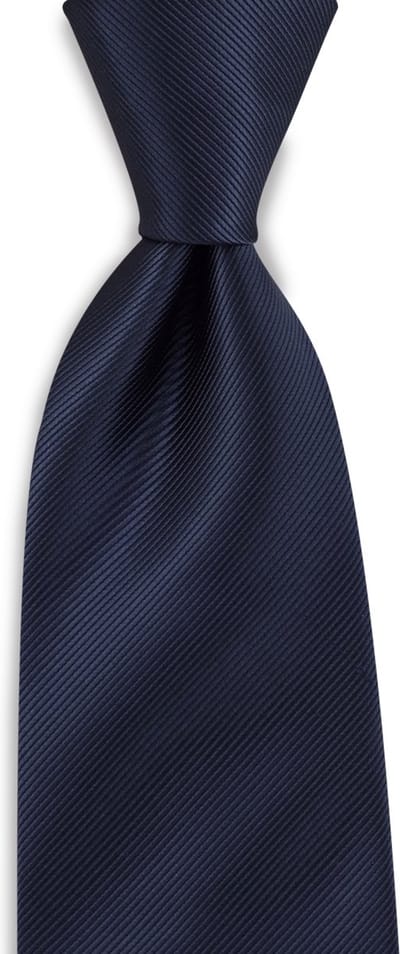 JB Collection - Stropdassen - stropdas marineblauw repp - marineblauw
