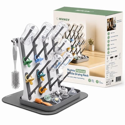 Numsy Flessenrek Baby - Verticale Droogrek Babyflessen - Flessenrek Baby Inklapbaar