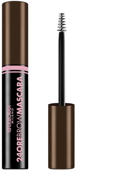Deborah Milano 24Ore Brow Mascara – Brown 02 – Gekleurde Wenkbrauw-Mascara Voor Volume & Definitie - Langdurige Hold & Natuurlijk Effect - Snel & Eenvoudig In Gebruik - Ultra-precies Borsteltje Voor Perfecte Brows