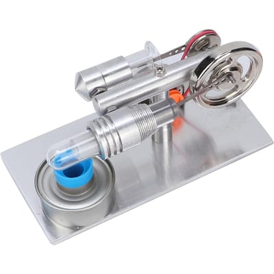 Moteur Stirling à Ventilateur de Type T Miniature Générateur d'Énergie à Air Chaud Modèle d'Enseignement de Laboratoire de Physique
