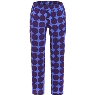 Blauwe stippen pyjamabroek Ringella - Blauw - Maat - 36