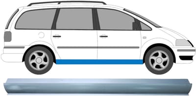 Reparatie dorpel voor Ford Galaxy 1995-2010 / Links = Rechts (symmetrisch)