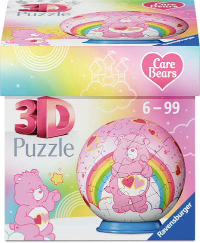 Ravensburger – Care Bears: Love-a-Lot Bear – 3D Puzzle-Ball – 55 Stukjes