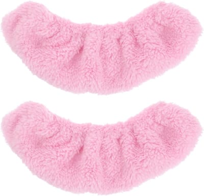 Schaats Beschermers - Schaats Hoes - IJshockey Schaatsen - Zachte Fluweel Voering - 25 x 6.5 x 1cm - Roze