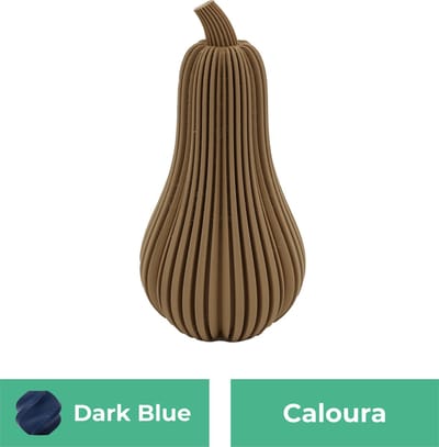 Caloura pompoen beeld – Decoratief beeld - Donker blauw - 3d geprint beeld – Herfst woondecoratie - :positie: - 11CM
