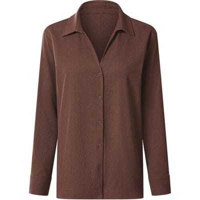 ESMARA Dames blouse (Bruin, XS (32/34))