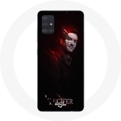 Hoesje - Samsung - Galaxy A51 - Lucifer - Flexibel - Synthetische Bescherming zwart