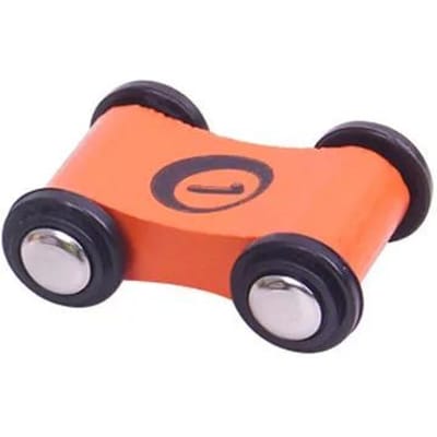 14 Stuks Kinderen Houten Glijdende Auto Speelgoed Ramp Race Glijbaan Baan Mini Auto Spelletjes Vervangende Auto Kleurrijk Model Voertuig Speelgoed Voor Jongens oranje