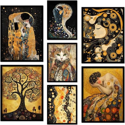 Set van 7 Decoratieve Posters voor Wanddecoratie in Woonkamer en Slaapkamer