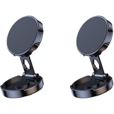 Autotelefoonhouder Sterke Magnetische Auto Mobiele Standaard 720° Opvouwbare Ronde Beugel Universele Telefoonhouder