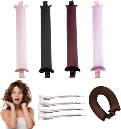 Krulband Zonder Hitte - Nachtkrullen - Haar Stylen - 4 Stuks Set - 27 cm Lengte