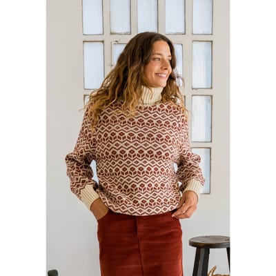 TWOTHIRDS Sierra Knit Roof Maat: XS | Longsleeves Outlet | Dames | Ecru