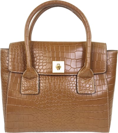 Qischa® - Handtas/crossbody dames  - noisette/bruin - 100% recycled - vegan