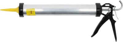 Kitpistool Aluminium - Lijmpistool Afdichtmiddel - Kitwerkzaamheden Uitvoeren - Cilindrisch Hefboomontwerp - 49 cm - Grijs