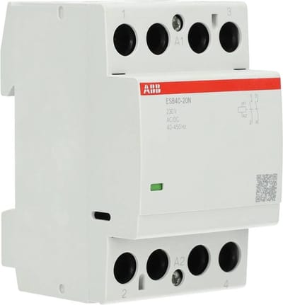 ABB magneetschakelaar 230V 40A 2 maak en 0 verbreek (1SAE341111R0620)