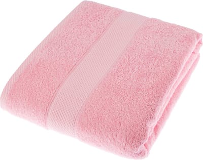 Homescapes badstof strandlaken 100% katoen roze