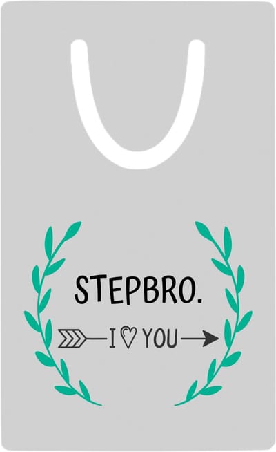 Hacebo® - stepbro I love you metalen boekenlegger - Broer - de liefste stiefbroer - verjaardag - cadeautje voor broer - broer artikelen - kado - geschenk Bladwijzer boekenleggers - 7.6 cm x 5cm