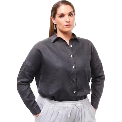 Dameshemd met lange mouwen Haris Cotton