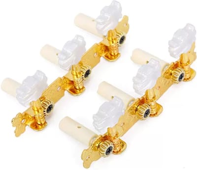 WK - Stemmechaniek met marmeren knoppen - Voor klassieke gitaar-akoestische gitaar-goud