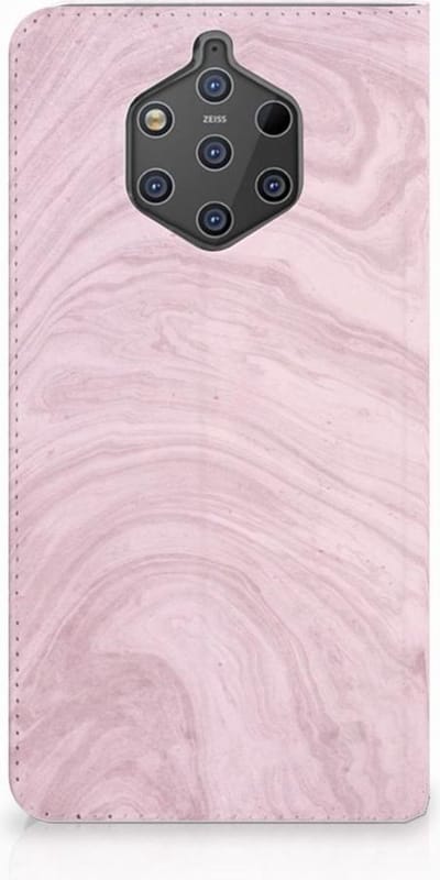 Nokia 9 PureView Standcase Marble Pink - Origineel Cadeau Vriendin