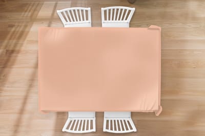 Tafelkleed - Tafellaken - 200x130 cm - Abrikoos - Roze - Pastel - Effen - Kleur - Binnen en Buiten