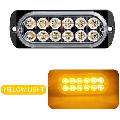 Autowaarschuwingslicht Autoverlichtingsmontage Autovrachtwagen Noodverlichting Zijlamp 12 LED Auto-styling Signaallamp LED Waarschuwingslicht