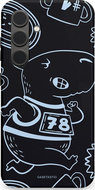 Casetastic Hoesje Geschikt voor Samsung S24 - Stijlvolle Beschermende Duo-layer Case - Capibara kampioen