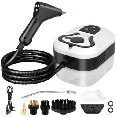 Stoomreiniger Handstoomreiniger 2500W - 3,5 bar - 1,2L - 15s opwarmtijd - 6 stoomniveaus - Digitaal touchscreen - 9 accessoires