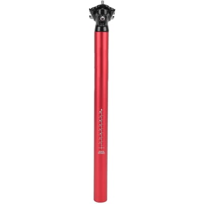 LUNJE Mountainbike Zadelpen Fiets Verstelbaar Aluminiumlegering Zadelpen 31.6x400mm rood