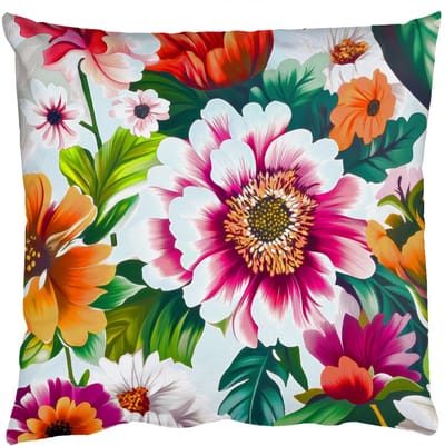 Sierkussens - Kussentjes Woonkamer - 50x50 cm - Bloemen - Kleurrijk - Roze