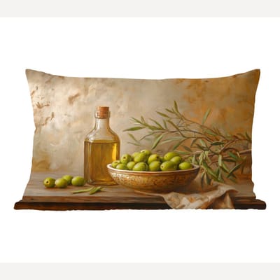 Sierkussens - Kussentjes Woonkamer - 50x30 cm - Olijven - Stilleven - Vintage