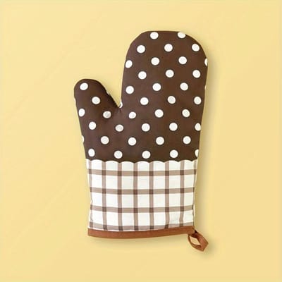 1 stuks Isolatiehandschoenen, Verdikte Magnetron, Bakken, Barbecue, Hittebestendige Keuken, Hittebestendige Oven, brown