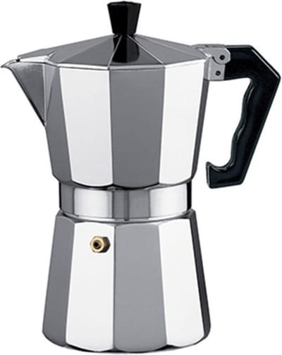 Alessandro Percolator Italiaans koffiezetapparaat - 12 kopjes - Aluminium - zilver - 670 ml - Koffiezetter
