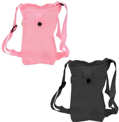 Dailygoods- Waterfles Sling - Verstelbare Riem - Fleshouder Wandelen - Fleshouder Sport - Draagtas - Duurzaam Polyester