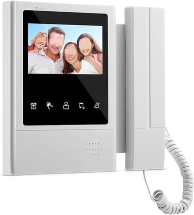 Video Deurbel Systeem - Intercom Kit - Toegangscontrole Thuis - Inclusief Nachtzicht - 4.3 inch Scherm - Zwart