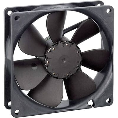 EBM Papst 3412NHH Axiaalventilator 12 V/DC 100 m³/h (l x b x h) 92 x 92 x 25.4 mm