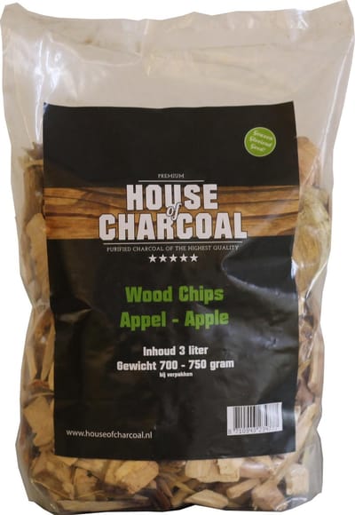 Rookhout Snippers Appel - Wood Chips Apple - 3 liter