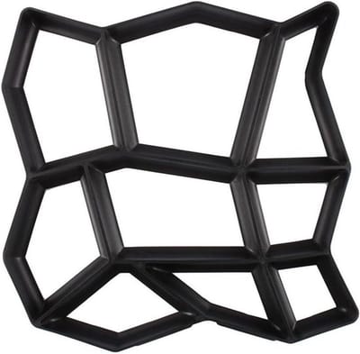 - Bestratingsmal - Beton - Tuinpad - DIY - Oprit - Trottoir Maker - Geschikt voor Buiten - Grijs - 9 Rasters - 43x43x4 cm - Zelfgemaakt Tuindecoratie