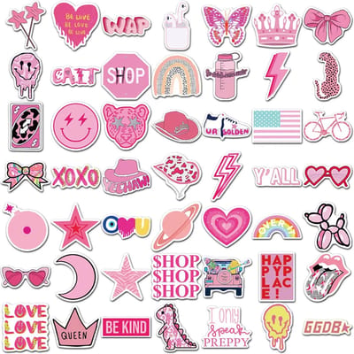 DW4Trading Mix van Vinyl Graffiti Stickers - Voor Laptop, Gitaar, Koelkast - PVC - Watervast - 50 Stuks