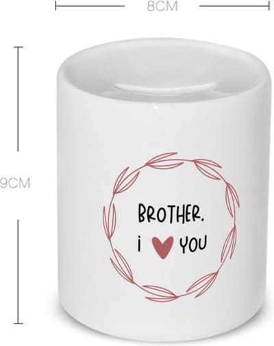 Akyol - brother i love you Spaarpot - Broer - de liefste broer - verjaardagscadeau - verjaardag - cadeau - cadeautje voor broer - broer artikelen - kado - geschenk - gift - 350 ML inhoud