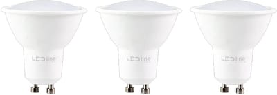 LED line LITE LED Spot GU10 - 5W (vervangt 40W) - 450lm - Ø50mm - 230V - Energiezuinig - 3 stuks
